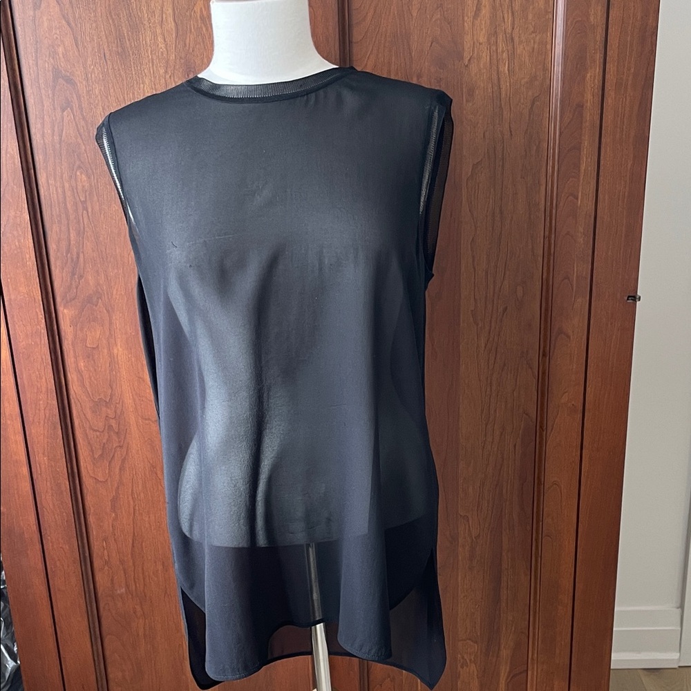 Vince Black Sheer Muscle Tee